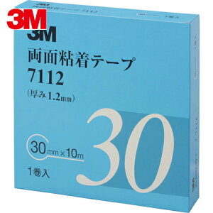 3M X[G ԊOiŒ ʔSe[v 7112 30mm×10m 1.2mm DF 1 (1) iԁF7112 30 AAD