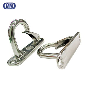 水本 吊金具(ビス止めタイプ) ステンレス ラブフック 曲面用 全長135mm (1個) 品番:B-2674