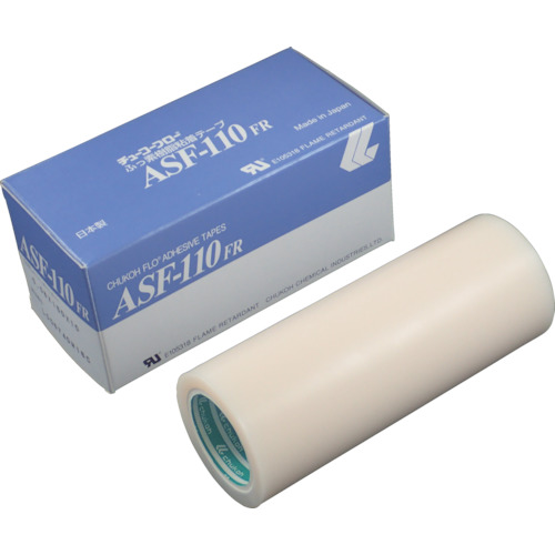 チューコーフロー フッ素樹脂フィルム粘着テープ ASFー110FR 0.23t×150w×10m (1巻) 品番：ASF110FR-23X150：工具ランド