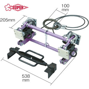 SUPERTOOL スーパーツール U字溝吊クランプ内張型(パッド式) (1台) 品番:BUC240N