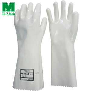 ミドリ安全 作業手袋 耐薬品用手袋 ベンケイ3号A Lサイズ (1双) 品番:BENKEY-NO3A-L