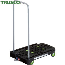 TRUSCO(トラスコ) 樹脂台車 アクロキャリー 600X390 ブラック ストッパー付 (1台) 品番：AC-1-BK-S