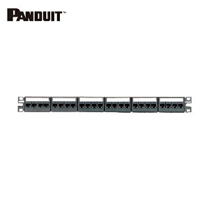 パンドウイット PANDUIT カテゴリ6モジュラーパッチパネルキット 4ポートフェースプレートタイプ 24ポート 1U CPPKL6G24WBL (1個) 品番:CPPKL6G24WBL