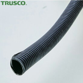 TRUSCO(トラスコ) 屋外用コルゲートチューブ スリット入り 内径17mm 10m (1巻) 品番：CTSW20-10