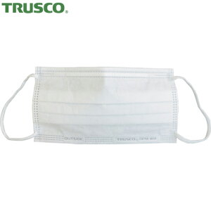 トラスコ TRUSCO ホワイトマスク 3層タイプ(50枚入) (1箱) 品番:DPM-WM