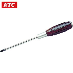 KTC 京都機械工具 木柄ドライバ クロス貫通タイプ 刃先No.3 軸長150mm (1本) 品番:D12P2-3