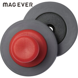 マグエバー 挟んで使うマグネット マグサンド iフック レッド 強力マグネットフック ネオジム磁石 (1個) 品番：1-0238SAND-IR