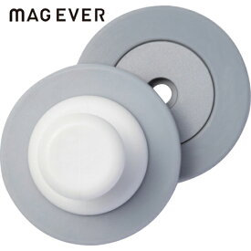 マグエバー 挟んで使うマグネット マグサンド iフック ホワイト 強力マグネットフック ネオジム磁石 (1個) 品番：1-0214SAND-IW