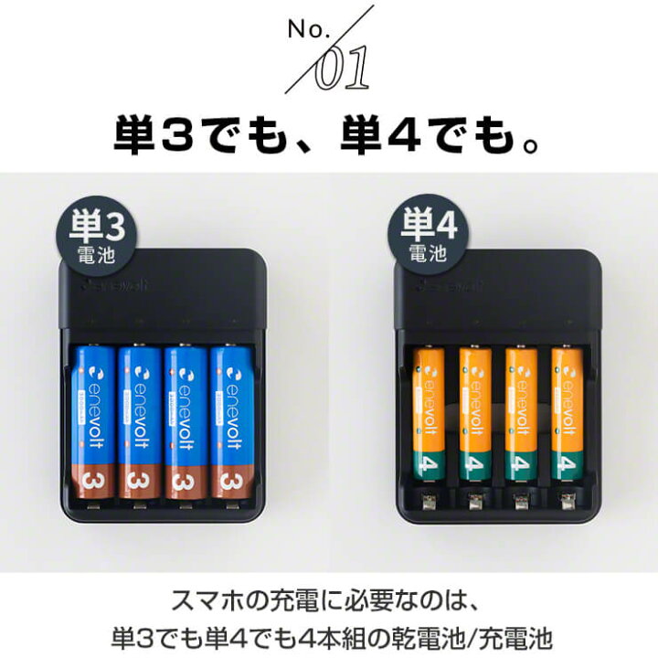 楽天市場 単3 充電池 充電器セット 充電器 電池 3000mah Usb 単3 4本セット モバイルバッテリー 電池式 乾電池 単4 スマホ 持ち運び Usb Iphone Ipad アンドロイド 災害 防災対策 Enevolt エネボルト Gosy ゴーシー クルラ公式ショップ By3r