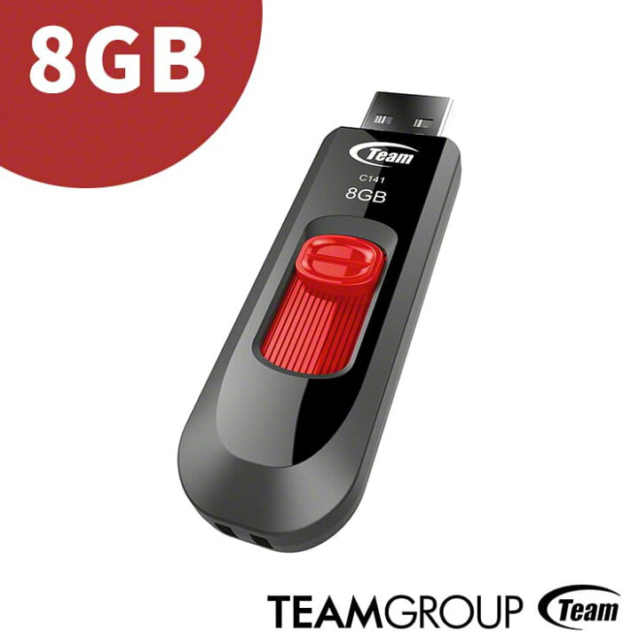 楽天市場 Team Usbメモリ Usb2 0 C141 スライド式 8gb 小型 小さい 1年保証 シンプル かわいい かっこいい おしゃれ コンパクト メール便 おすすめ クルラ公式ショップ By3r