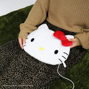 ハローキティUSBヒータークッションチェアパッドサンリオキティちゃんホットクッションひざ掛け電気ホッカイロUSBクッション防寒膝プレゼントギフトかわいい