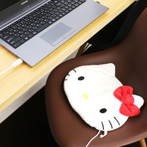 ハローキティUSBヒータークッションチェアパッドサンリオキティちゃんホットクッションひざ掛け電気ホッカイロUSBクッション防寒膝プレゼントギフトかわいい