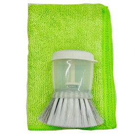 汚れ落とし 『しみとり基本セット』 シミとり専用ブラシ／タオル／2点セット／ホテル旅館が選ぶ優良商品賞/受賞 汚れ 防止 クリーナー 壁紙 シミ取り シミ しみ クロス ラグ シミ抜き シミ消し 黄ばみ 絨毯 マット カーペット 掃除 大掃除