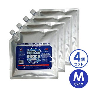 �y5/18���� �N�[�|���łقڑS�i10%OFF�zCOOLER SHOCK ( �N�[���[�V���b�N ) M 4�Z�b�g �ۗ�� �ۗ�p�b�N ���� �ۗ� �Z�b�g �N�[���[�{�b�N�X �A�C�X �X �A�C�X�p�b�N �A�E�g�h�A ���W���[ �L����