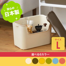 【クーポンでほぼ全品10%OFF! 1/18限定】 収納ケース katasu ( カタス ) ハコL 幅386×奥行258×高さ251mm squ+ スキュウプラス 家具 キッチン おしゃれ インテリア おもちゃ収納 スッキリ 押入れ収納 収納ボックス 衣服 新生活