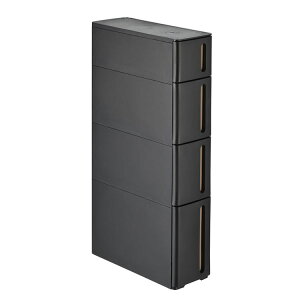 【10/30限定 ほぼ全品10%OFFクーポン配布中】 隙間収納 17cm 【 完成品 】 スリムストッカー 引き出し スリム 収納ケース ストランティ ドロアータイプ 3段 4段 幅17 奥行45 高さ85 すき間収納 すき