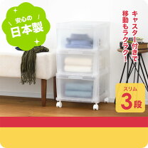 楽天市場】衣装ケース クリア（段数（引き出し）3段）（インテリア 