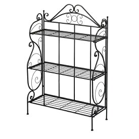 【1/9 20時スタート!最大15%OFFクーポン】 ガーデンラック 横型 3段 おしゃれ 花台 屋外 室内 アイアン フラワースタンド フラワーラック プランタースタンド 園芸 棚 花 ラック ガーデニング フラワー スタンド プランターラック 鉢置き 観葉植物 収納 バルコ