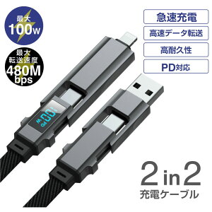 2in2 100W [dP[u1m }[d obNAbv iPhone ACtH17 17pro max air 16 16pro e plus 15 15pro 14 14pro 13 13pro 13mini [d R[h iPad apple MacBook@m[gPC v USB f[^]  ϋv  u