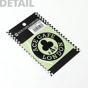 【公式】 バイク エースカフェロンドン ACE CAFE LONDON ステッカー デカール ACE-CIRCLE ACE-N014DE (70Φ) カッティング 抜き文字 2色 イングランド かっこいい カフェレーサー ステッカーチューン