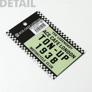 【公式】 バイク エースカフェロンドン ACE CAFE LONDON ステッカー デカール TON-UP ACE-N021DE (65mm×85mm) カッティング 抜き文字 2色 イングランド かっこいい カフェレーサー ステッカーチューン