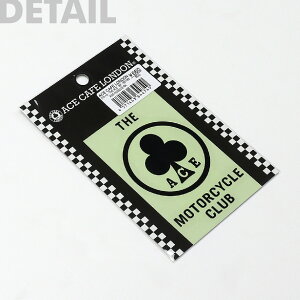 【公式】 バイク エースカフェロンドン ACE CAFE LONDON ステッカー デカール THE ACE ACE-N022DE (55mm×85mm) カッティング 抜き文字 2色 イングランド かっこいい カフェレーサー ステッカーチューン