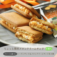 新商品 夏季限定 ちょっと贅沢メロンクリームサンド アソート（メロンクリームサンド＆レーズンサンド） …