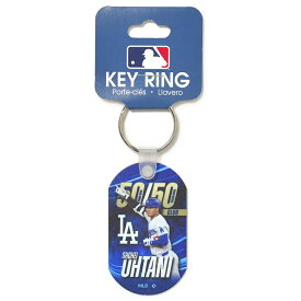 【即日発送】大谷翔平 50-50 キーリング キーホルダー キーストラップ 記念グッズ 50本塁打 50盗塁 達成記念 メジャーリーグ LA ロサンゼルス ドジャース ホームラン 盗塁 グッズ LOS ANGELES DODGERS MLB 野球 メモリアル 50/50クラブ WinCraft キーリング