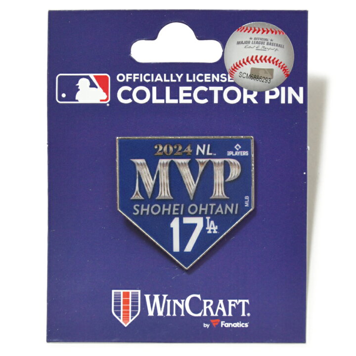 楽天市場】【即日発送】大谷翔平 ピンバッチ 2024 MVP 記念 ロゴ  