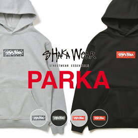 シャカウェア SHAKA WEAR パーカー メンズ レディース ペイズリー スウェット ヘビーウエイト プルオーバー フーディー ボックスロゴ 大きいサイズ オーバーサイズ USAモデル 無地 LAブランド ストリート ヒップホップ B系 厚手 トップス 黒 グレー M/L/XL/2XL