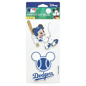 【2枚セット・即日発送】ドジャース ステッカー ミッキーマウス ディズニー コラボ MLB 公式グッズ ミッキー カッティングステッカー シール デカール オフィシャル Dodgers Mickey Mouse キャラクター 大谷翔平 山本由伸 佐々木朗希 応援グッズ WinCraft