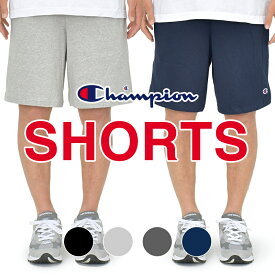 チャンピオン ハーフパンツ メンズ レディース CHAMPION ショーツ スウェット コットン ジャージー ショートパンツ 大きいサイズ USAモデル 無地 ロゴ ワンポイント 春夏 部屋着 ジム ブランド 黒 ブラック グレー ネイビー