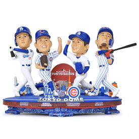 【世界限定225個】4体セット 大谷翔平 山本由伸 今永昇太 鈴木誠也 ボブルヘッド 2025 東京シリーズ TOKYO SERIES ドジャース カブス MLB公式 マルチ 記念フィギュア 東京ドーム WORLD TOUR バブルヘッド 首振り人形 FOCO