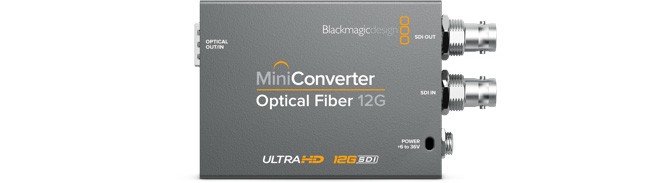 BlackmagicDesign CONVMOF12G <br>Mini Converter Optical Fiber 12G 