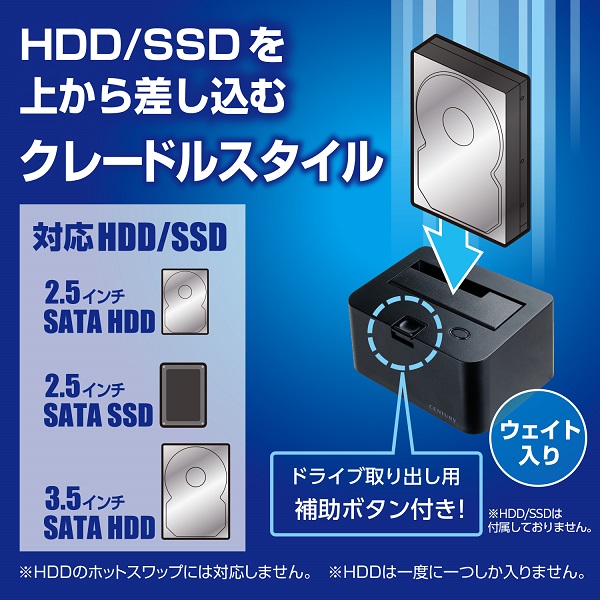 開店記念セール！】センチュリー CROSU3V3 裸族のお立ち台 USB3.2 Gen1接続対応 Gen1 HDD SSDクレードル USB3.2  2.5インチ＆3.5インチSATA 有線LAN
