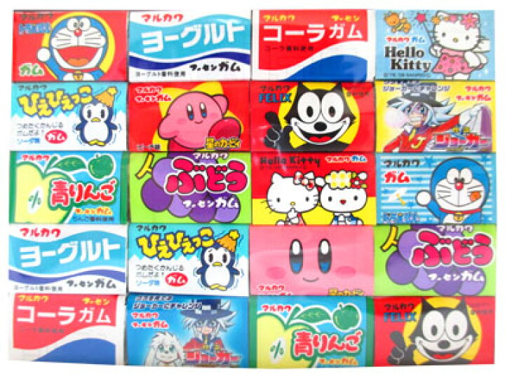 楽天市場 10円ガム 詰め合わせアソートガム 60個入 駄菓子 お菓子 だがし 懐かしい 景品 ホワイトデー プレゼント ミカミオンラインショップ