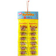 150円 上間 17g台紙付きスッパイマン甘梅一番 [1枚 12個付] 【駄菓子 お菓子 上間 スッパイマン 干し梅 …