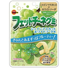 ブルボン フェットチーネグミ シャインマスカットホワイトソーダ味 [1箱 10個入]【お菓子 グミ まとめ買い 箱買い 景品向け ノベルティ向け アミューズ向け ポイント消化 期間限定 小袋】