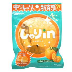 170円 カバヤ しゃりinグミ みかん [1箱 10個入] 【しゃりinグミみかん フルーツグミ 食感グミ グミ お菓子 駄菓子 みかんグミ まとめ買い】