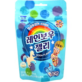 SEOJU レインボーグミ ソーダ [1箱 8個入]【お菓子 海外グミ ASMR SNS まとめ買い 箱買い 景品向け カリカリ ソーダ 韓国】