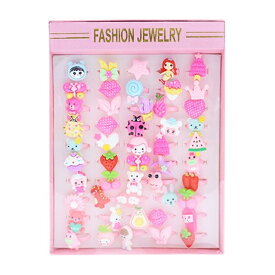 ファンシーリング [1箱 50個入] 【玩具 おもちゃ 景品向け イベント お祭り おもちゃの指輪 プレゼントなどに アミューズ】