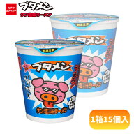おやつカンパニー ブタメン タン塩 [1箱 15個入]【駄菓子　お菓子 おやつ ミニラーメン カップ麺 まとめ…