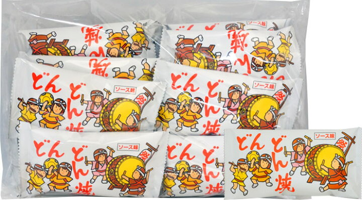 楽天市場 円 どんどん焼き 1袋 15個入 駄菓子 お菓子 スナック あられ 菓道 小袋 景品向け ノベルティ向け プレゼントなどに ミカミオンラインショップ