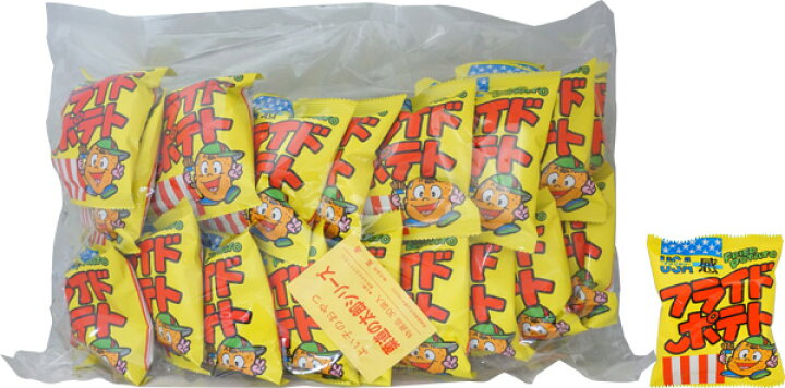 楽天市場 円 菓道 フライドポテト 1袋 30個入 駄菓子 お菓子 スナック 小袋 景品向け ノベルティ向け プレゼントなどに ミカミオンラインショップ