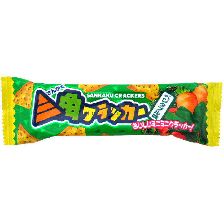 楽天市場 三角クラッカー ベジタブル味 1袋 24個入 駄菓子 やおきん おつまみ お菓子 子供会 縁日 イベント つかみどり ミカミオンラインショップ