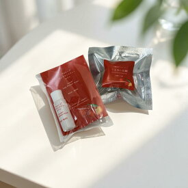 アセローラ化粧品トライアルセット／【お試しサイズ】ロングモイスチャーセラム10ml ＆ アセローラうるおい石鹸20g／アセロラ化粧品 化粧水 うるおい 石鹸 せっけん 透明感 保湿 ビタミンC 美肌 フェイシャル しわ シミ スキンケア 赤 母の日