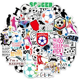 サッカーシール 50枚セット ラグビーシール soccer football rugby 漫画 アニメ ステッカー シール 防水 おしゃれ DIYステッカー ギター 車 スーツケース バ イク ヘルメットなど適用 シール 可愛い 面白い プレゼント ギフト 入学祝い z1116