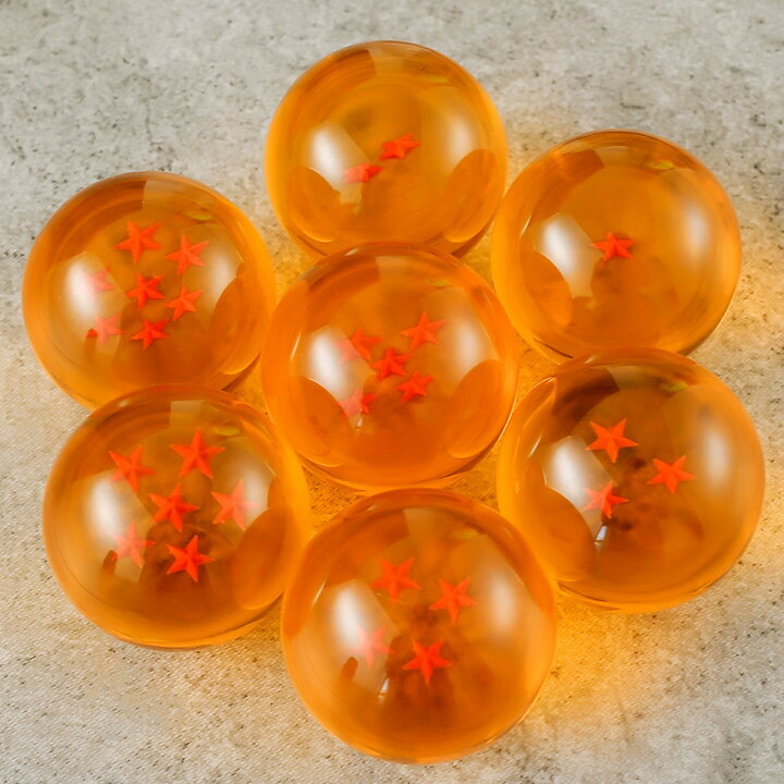 楽天市場】ドラゴンボール 7星セット 龍珠 樹脂製 一星球-七星球 2.7cm 