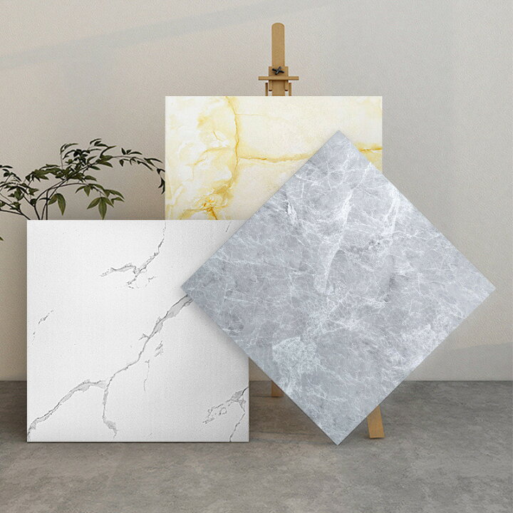楽天市場】大理石模様pvcフローリング フロアシール 60x60cm 10枚 