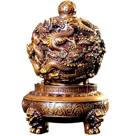 九転乾坤鼎置物 高級樹脂置物 龍の置物 時來運 吉祥 立像 招財 金運 成功 特大 守護 置物 風水グッズ 卓上置物 オブジェ プレゼント 贈り物 開店祝い 経営 商売繁盛 高級卓上置物 金色 大迫力 開運 開店祝い プレゼント 贈り物